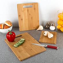 Hastings Home 3-Piece Set Bamboo Cutting Boards