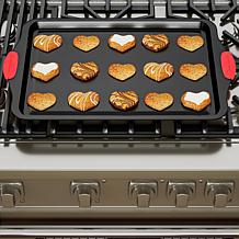 Hastings Home 3pc Nonstick Cookie Sheet Set With Silicone Handles