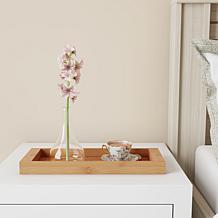 Hastings Home Bamboo Bathroom and Vanity Tray - Tan