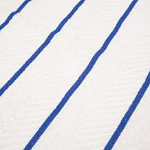 Hastings Home Cotton Dish Cloths, White with Colored Stripes 16-Pack