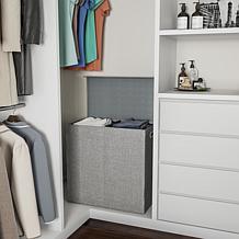 Hastings Home Double Laundry Hamper with Lid and Removable Liner Bags