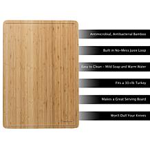 Hastings Home Extra Large Bamboo Cutting Board