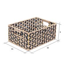 Hastings Home Hand Weaved Wicker Baskets Made Of Water Hyacinth