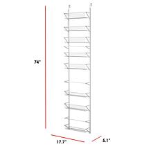 Hastings Home Hanging Over the Door Storage Rack