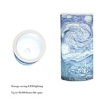 Hastings Home LED Starry Night Vanilla Scented Candle with Remote