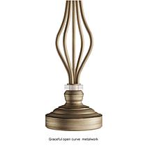 Hastings Home Openwork Curved Lamps, Gold - Set of 3