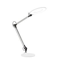Hastings Home Swing Arm Desk Lamp-Dimmable LED - Silver