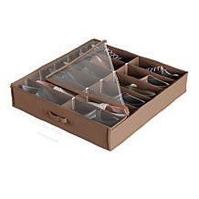 Hastings Home Under Bed Shoe Storage Organizer - Brown