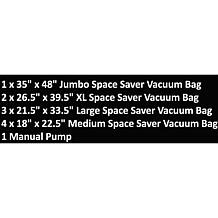 Hastings Home Vacuum Storage Bags, Multi Size 10-pack