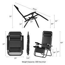 Hastings Home Zero Gravity Chairs 2-Pack