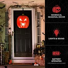 Haunted Hill Farm 1.8-Ft. Pumpkin Flatback Décor