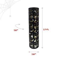 Haunted Hill Farm 2.7-Ft. Decorative Metal Pillar Lantern with Cat ...