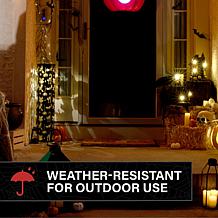 Haunted Hill Farm 2.7-Ft. Decorative Metal Pillar Lantern with Cat ...