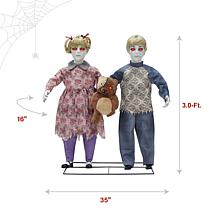 Haunted Hill Farm 3-Ft. Apocalypse Twins Animatronic