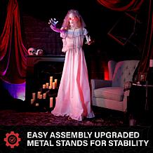 Haunted Hill Farm 5.5-Ft. Standing Double Face Bride Animatronic