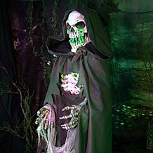 Haunted Hill Farm 5.5-Ft. Standing Stretching Reaper Animatronic
