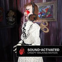 Haunted Hill Farm 5.6-Ft. Walking Girl Animatronic