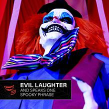 Haunted Hill Farm 5.9-Ft. Standing Animated Clown Animatronic