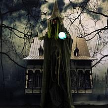 Haunted Hill Farm 6' Buella the Animated Fortune-Telling Witch