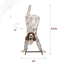 Haunted Hill Farm 6-Ft. Upside Down Girl Animatronic