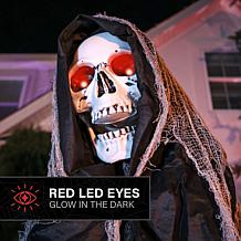 Haunted Hill Farm 7.1-Ft. Standing Animated Reaper Animatronic