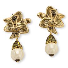 Heidi Daus Alluring Amaryllis Crystal Drop Earrings