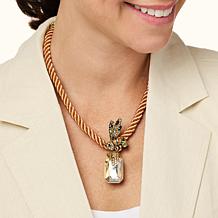 Heidi Daus "Bee Set" Pin/Pendant with Cord Necklace