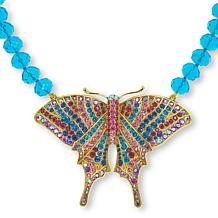 Heidi Daus Butterfly Dreams 16-1/4" Beaded Drop Necklace