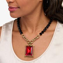 Heidi Daus Charmed Nouveau 19" Beaded Crystal Drop Necklace