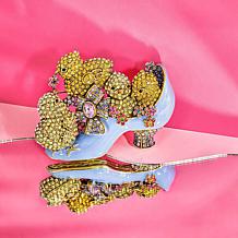 Heidi Daus Chicks Love Shoes Crystal and Enamel Pin