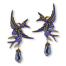 Heidi Daus Delicate Departure Crystal and Glass Bead Drop Earrings