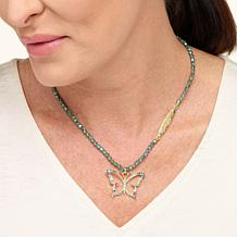 Heidi Daus Inspirational 18" Pavé Drop Necklace