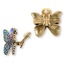 Heidi Daus Living Butterfly Multicolor Crystal Earrings