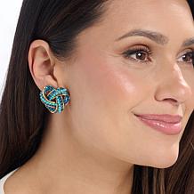 Heidi Daus Love Me Knot Crystal Earrings