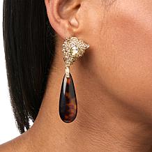 Heidi Daus On the Prowl Crystal Drop Earrings