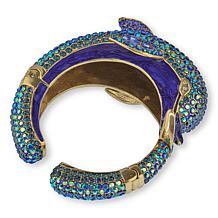 Heidi Daus Playful Porpoise Crystal-Encrusted Bangle Cuff