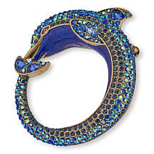 Heidi Daus Playful Porpoise Crystal-Encrusted Pin