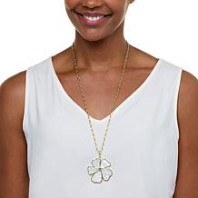 Heidi Daus Shell-Tastic Mother-of-Pearl Color Pendant Necklace