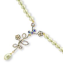 Heidi Daus Sweet Nothings Crystal Bronzetone Drop Necklace