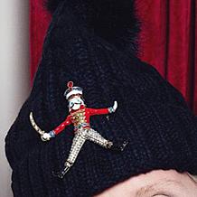 Heidi Daus Toy Soldier Crystal-Accented Enamel Pin