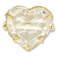 Heidi Daus Winter Heart Goldtone Mixed Stone Ring