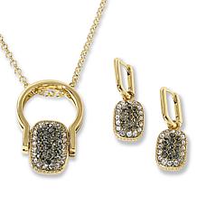 Heidi Daus You're Gonna Flip Pavé Crystal Convertible Jewelry Set