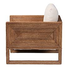 Helina Bohemian Arm Chair with Woven Seagrass