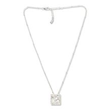 Herkimer Mines 12ct Princess-Cut "Diamond" Quartz 18" Necklace