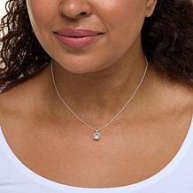 Herkimer Mines "Diamond" Quartz Faceted Drop Pendant with Chain