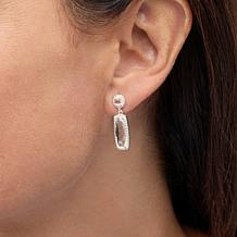 Herkimer Mines "Diamond" Quartz Fancy-Cut Drop Earrings