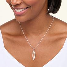 Herkimer Mines "Diamond" Quartz Fancy-Cut Pendant with 18" Chain