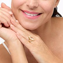 Herkimer Mines "Diamond" Quartz Marquise Briolette Ring