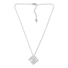 Herkimer Mines "Diamond" Quartz Square Pendant with 18" Chain