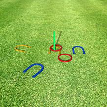 Hey! Play! 2-in-1 Outdoor Horseshoe and Ring Toss